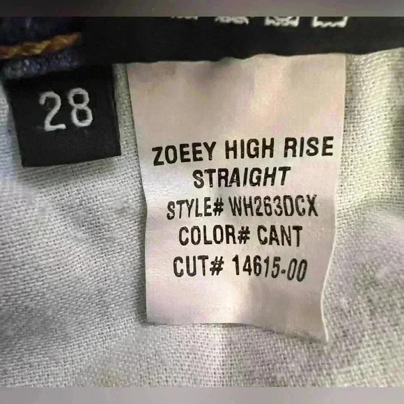 Hudson Women’s Zooey High Rise Straight Denim Jeans Size 28 - Picture 14 of 15